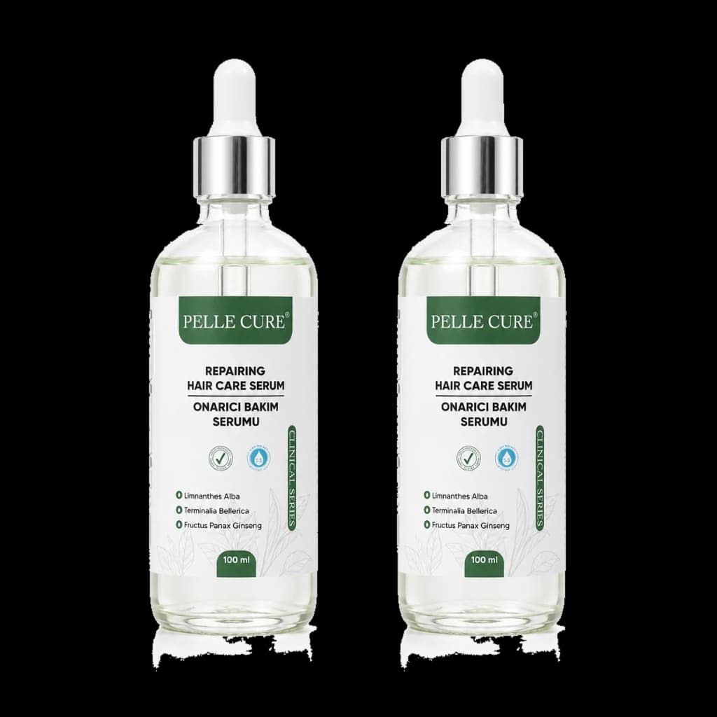 Two repairing hair care serums