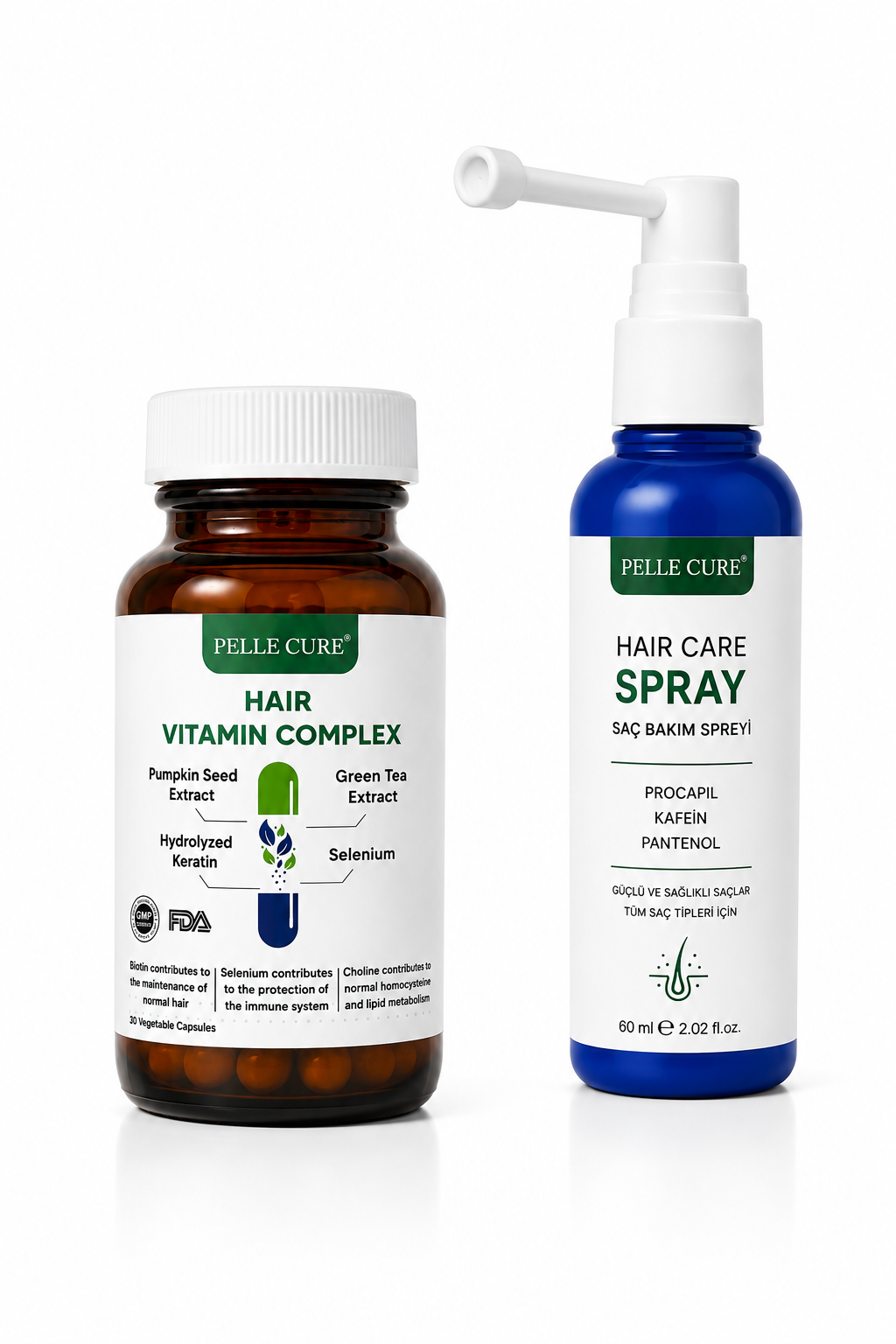 Pellecure hair vitamin and care spray set