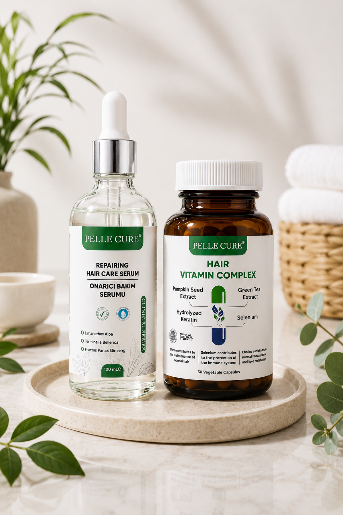 Saç Dökülmesi Özel Vitamin ve Serum İkili Paket ürün görseli 4