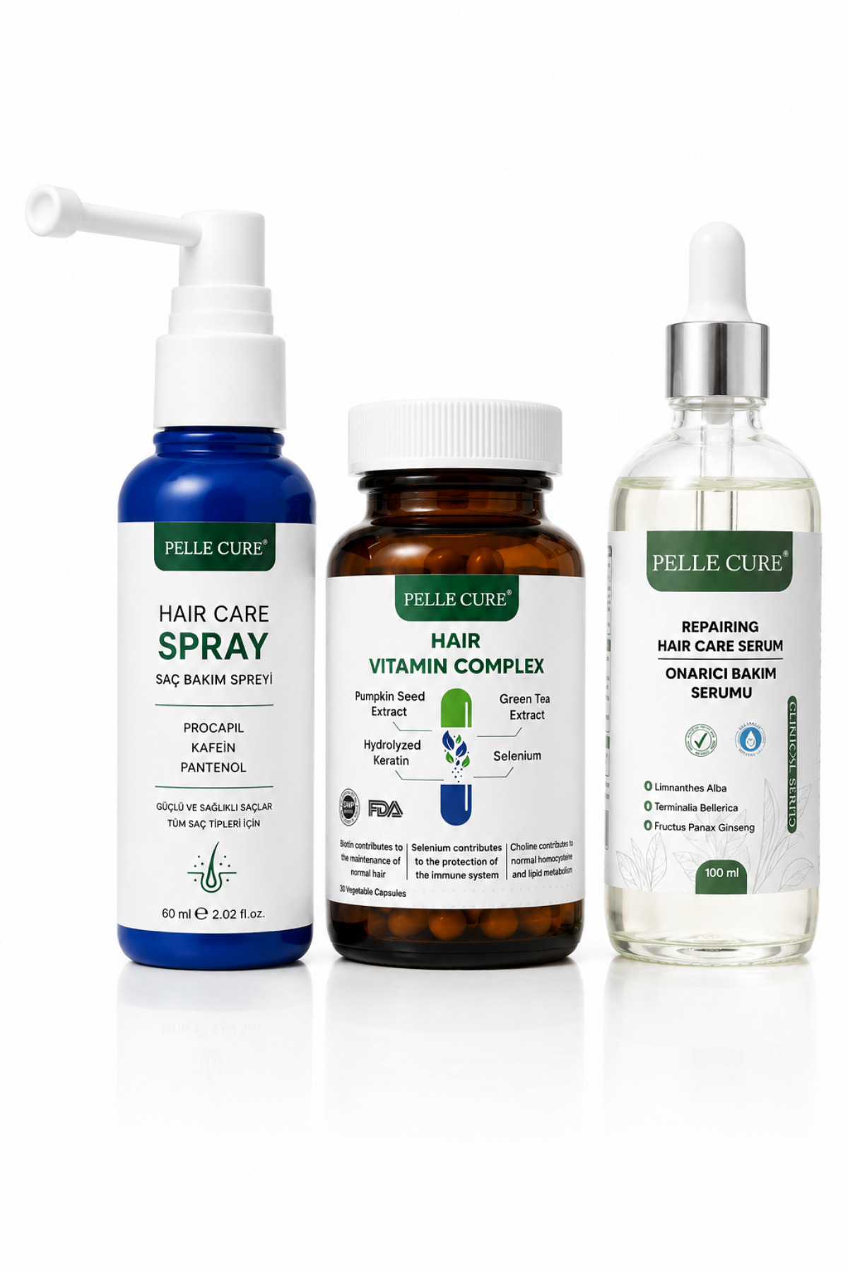 Saç Güçlendirici Özel Vitamin Sprey Serum Üçlü Paket ürün görseli 2
