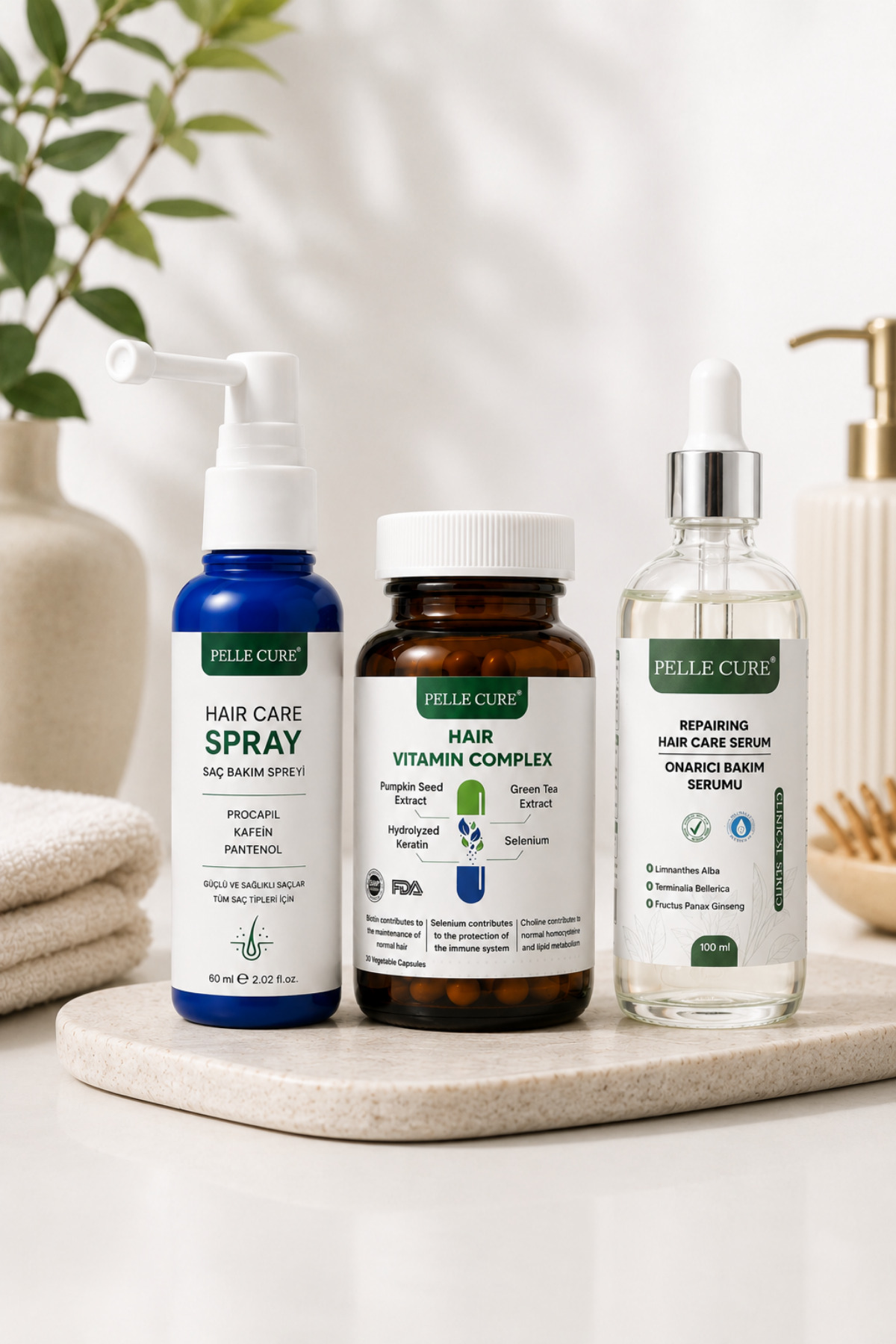 Saç Güçlendirici Özel Vitamin Sprey Serum Üçlü Paket ürün görseli 3